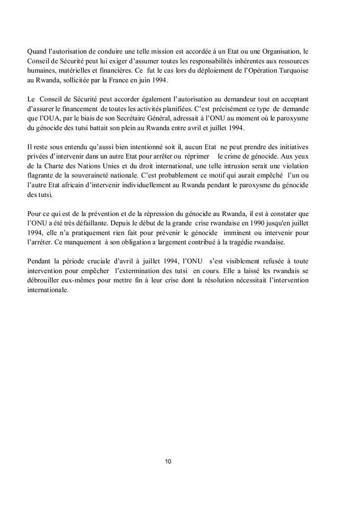 Le génocide singulier