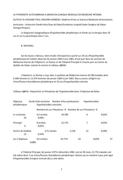 Propédeutique Médicale