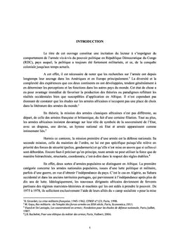 IngErences de l'armEe dans l'exercice du pouvoir au Congo-Kinshasa