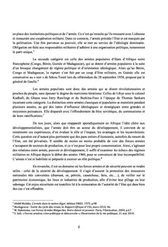 IngErences de l'armEe dans l'exercice du pouvoir au Congo-Kinshasa