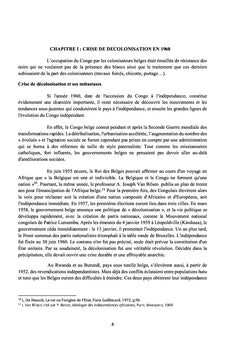 IngErences de l'armEe dans l'exercice du pouvoir au Congo-Kinshasa