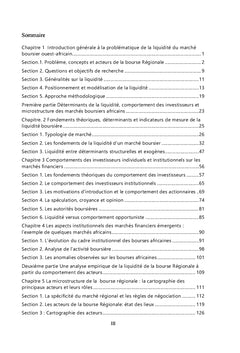 Liquidité de la Bourse Régionale des Valeurs Mobilières