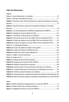 Liquidité de la Bourse Régionale des Valeurs Mobilières