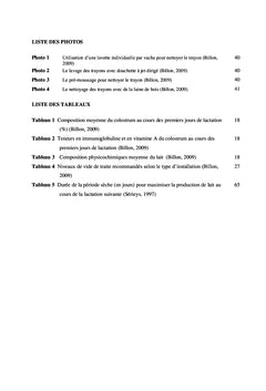 Production laitiEre bovine