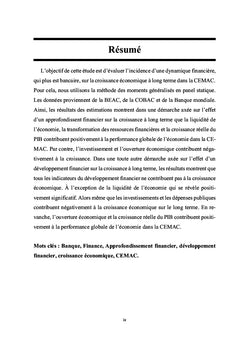 Dynamique financière bancaire pour la croissance dans la CEMAC