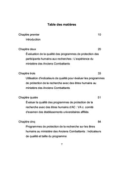 Évaluation de la qualité et du rendement des programmes de protection