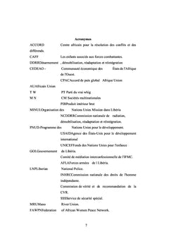 Genre et consolidation de la paix en Afrique de l'Ouest :