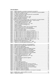 Theorie et application de la commande predictive des systemes dynamiques