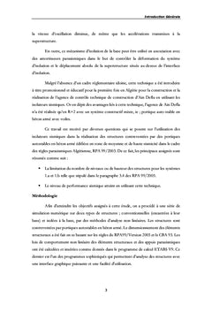 Performance des Structures en Béton armé isolées à la base