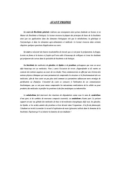 Éléments de biochimie