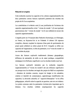 Des coopérations réussies