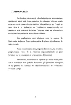 L'implémentation du Système Décisionnel des données de télécommunication