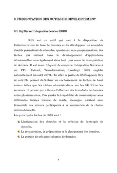 L'implémentation du Système Décisionnel des données de télécommunication