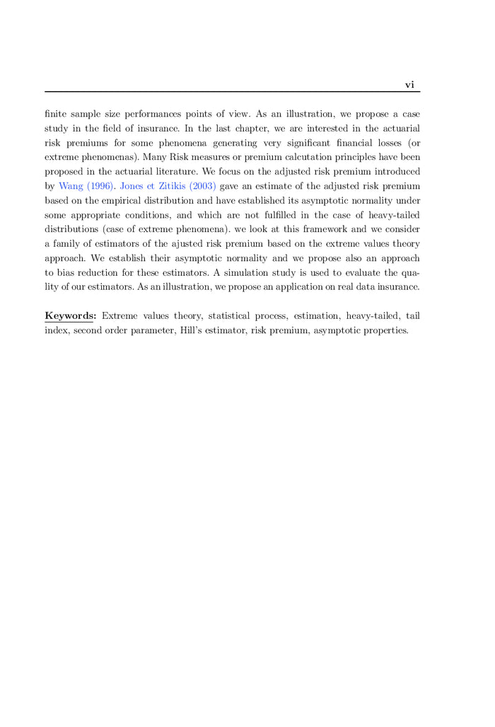 Statistique des valeurs Extrêmes: