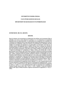 Attitude du public et perception du recensement de la population