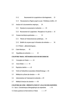 Attitude du public et perception du recensement de la population