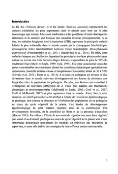 La septoriose du blé