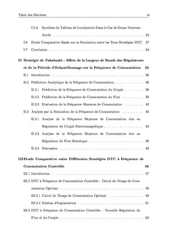 DTC sans et avec contrôle de la fréquence de commutation