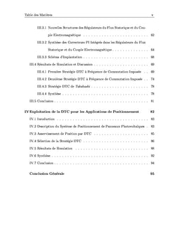 DTC sans et avec contrôle de la fréquence de commutation