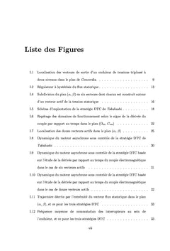 DTC sans et avec contrôle de la fréquence de commutation