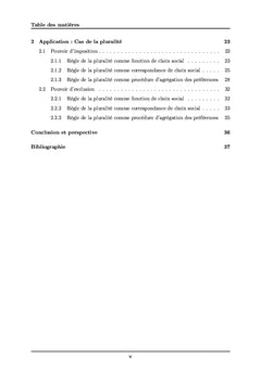 Pouvoir d'imposition et pouvoir d'exclusion sous la pluralité