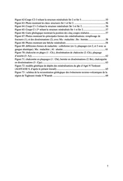 Contribution à l'étude géologique des prospects miniers à cuivre