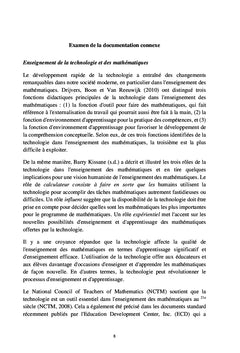 L'enseignement et l'apprentissage du calcul