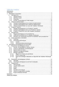 Examens complémentaires biologiques au cours des maladies infectieuses