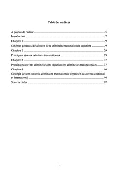 L'évolution de la criminalité transnationale organisée