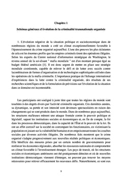 L'évolution de la criminalité transnationale organisée