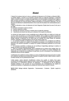 Qualité des analyses médicales au Maroc