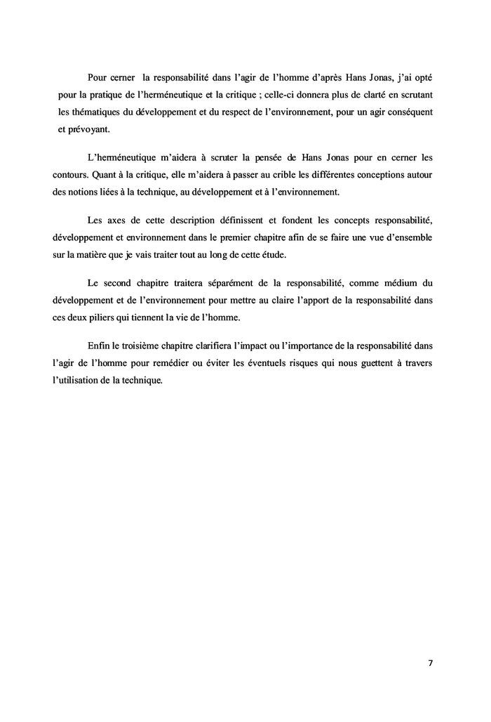 Le Principe Responsabilité de Hans Jonas