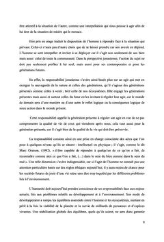 Le Principe Responsabilité de Hans Jonas