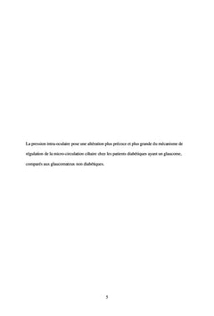 SEMEIOLOGIE/GLAUCOME ET DIABETE SUCRE EN AFRIQUE NOIRE SUBSAHARIENNE.