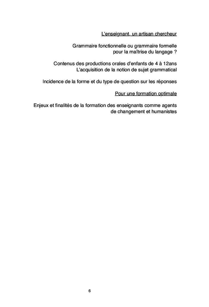 Perspectives en Psychopédagogie