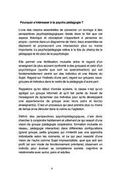 Perspectives en Psychopédagogie