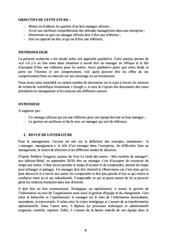 Être manager en Afrique, c'est accepter d'être une référence