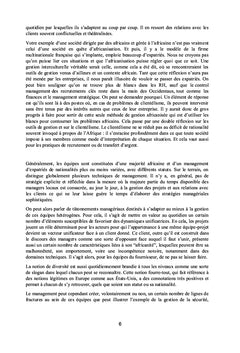 Être manager en Afrique, c'est accepter d'être une référence