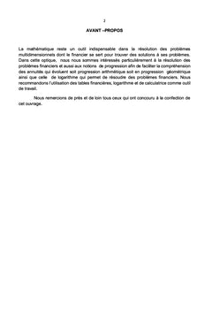Mathématique financière