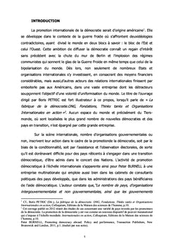 Francophonie et promotion des standards de la démocratie électorale