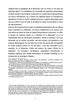 Francophonie et promotion des standards de la démocratie électorale