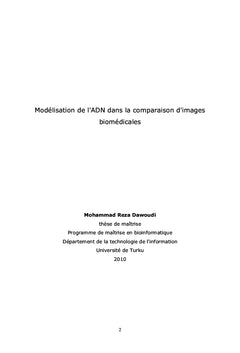 Modélisation de l'ADN