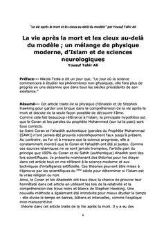 La vie après la mort et les cieux au-delà du modèle