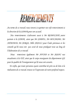 Etude de l'encrassement des trains d'échange du topping III