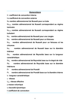 Etude de l'encrassement des trains d'échange du topping III