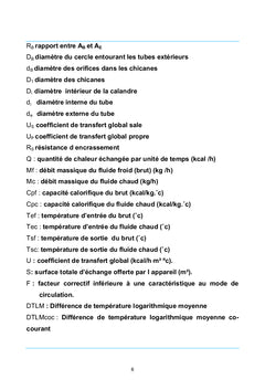 Etude de l'encrassement des trains d'échange du topping III