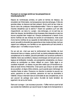 Perspective en Interdisciplinarité