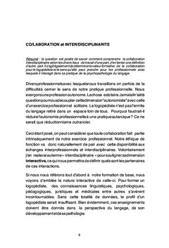 Perspective en Interdisciplinarité