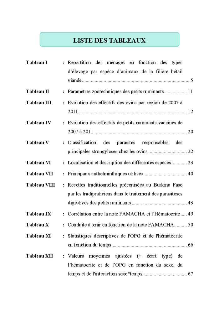 Méthode Famacha, outils de diagnostic de l'anémie clinique des ovins
