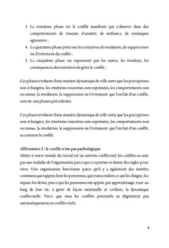Procédures sur l'analyse et la gestion des conflits
